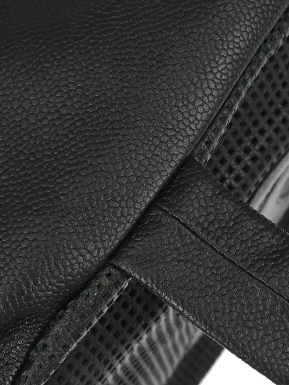Chanel Black Perforated Calfskin CC Bowler Bag Handbag 168261
